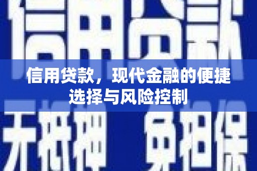 站前信用贷款，现代金融的便捷选择与风险控制