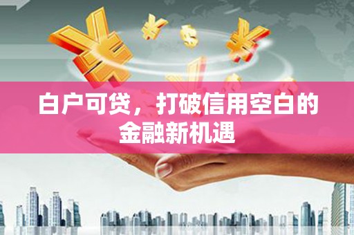 站前白户可贷，打破信用空白的金融新机遇