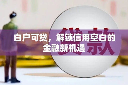 站前白户可贷，解锁信用空白的金融新机遇