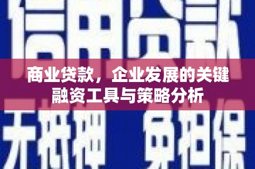 站前商业贷款，企业发展的关键融资工具与策略分析